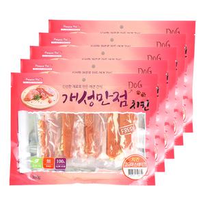 펫오아시스 개성만점 치킨스테이크, 300g, 5봉