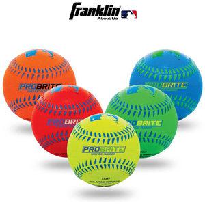 Franklin 프랭클린 MLB 러버 네온 안전구 폼볼 야구공 캐치볼 공놀이용