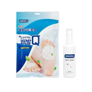 쾌발Q 60매 + 풋 스프레이 150ml 발냄새제거제/발관리