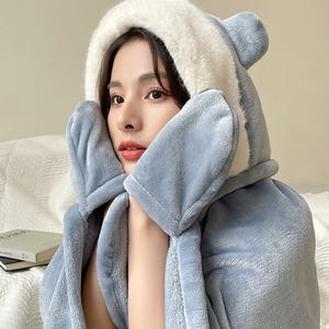 [루시아이]겨울 홈웨어 추천템! 귀여운 동물 후드 담요 7종