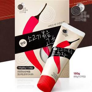 [순창 문옥례 식품]순창문옥례식품 한우소고기 볶음고추장 60gx3개 튜브 100%국내산