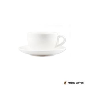 KYJ 드립 커피잔 받침 화이트 250ML 도자기컵 드립커피잔 찻잔