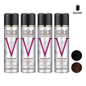 더마클라센 스타일앤 볼륨짱짱 흑채 스프레이 블랙 120ml x2 + 자연갈색 120ml x2