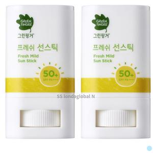 그린핑거 유아 어린이 선스틱 선크림 15g X 2개