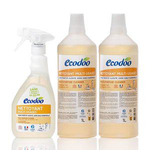 갤러리아 [에코두] 욕실세정제 무향 500ml x1개 + 리필 1L x2개 (아기욕조/수전/
