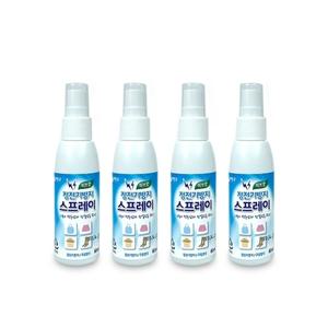 리빙굿 정전기방지 스프레이(60ml) 허브향-4개 섬유스프레이 탈취제 의류스프레이 니트