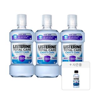리스테린 캐비티케어 마일드 750ml, 3개 + 증정(캐비티케어 마일드, 100ml, 1개)