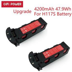 드론 배터리 4200mAh 업그레이드 부품 H117S RC GPS 레이싱 FPV Zino 드론용 예비 콥터 쿼드 Hubsan 전원 카메라 11 4V