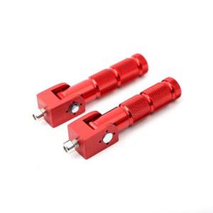 미니 자전거 부품용 자전거용 민호 레드 CNC 접이식 오토바이 풋 페그 M8 리어 풋레스트 MSX125 M9 설치 구멍
