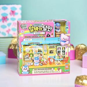 데코데코 알바의달인 편의점24 소꿉놀이 장난감 미니어처 스티커 꾸미기 스퀴시 DIY