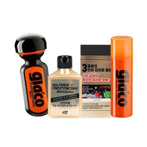 소프트99 글라코 1년지속 발수코팅제+고성능 유막제거제+사이드미러 코팅제 3종세트(G19+G73+G65X)