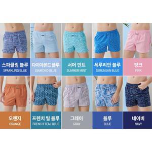 순면 남자 트렁크 팬티 통기성 여름 속옷 10매 세트