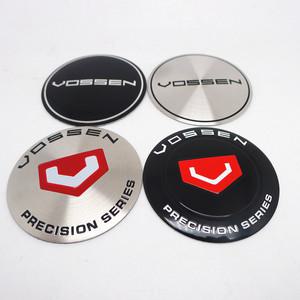 자동차휠캡 4pcs 65mm Vossen 휠 센터 허브 캡 스티커 로고 배지 엠블럼 자동차 스타일링 액세서리