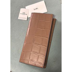 코치 남성 브레스트 포켓 악어 엠보싱 레더 장지갑 F73134 4088188