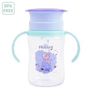 디즈니 겨울왕국2 46도 흘림방지 양손 컵 260ml 손잡이 캐릭터 어린이 영아 키즈 방지