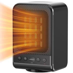 Lerat 스페이스 히터 온도 조절 장치가 있는 휴대용 전기 히터 1500W PTC 고속 가열 세라믹 룸 소형 히터 3
