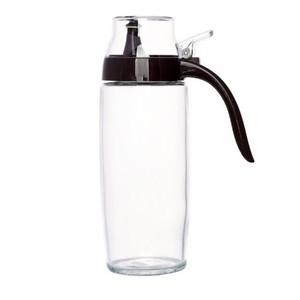 소스통 드레싱병 양념통 드레싱통 드레싱 오일보틀 원터치 오일병(500mL)(블랙) 유리오일병 오일통 보틀