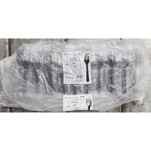 일회용포크(개별포장 검정색 17cm 100입) X20 흰색 배달용 포장용 야유회 나들이용 캠핑용 휴대용 다용도