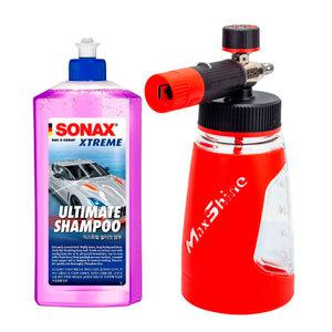 소낙스 익스트림 얼티밋 샴푸 500ml+맥스샤인 폼랜스 SET