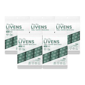 [리벤스] 자우버탁 사선컷팅 돌돌이 테이프클리너 리필 15롤(3롤x5봉지)