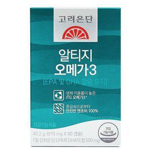 고려은단 알티지 RTG 오메가3 EPA DHA함유 60캡슐