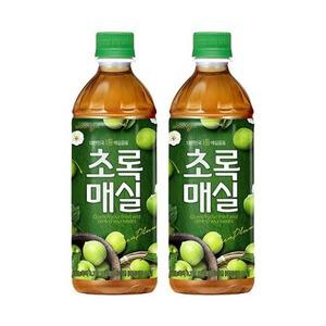 웅진 초록 매실 주스 편의점 음료 초록매실 500ml 24개