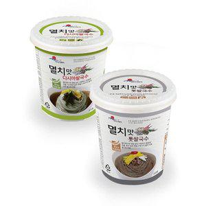 갤러리아 [간편 컵국수] 멸치맛 톳쌀국수 6개+다시마 쌀국수 6개