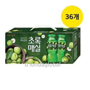 웅진 초록매실 병문안 음료 선물세트 180ml 36개