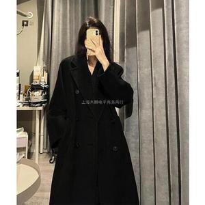R4E 여자 모직 코트 그레이 양면 캐시미어 겨울 헵번룩 쁘띠 젠4