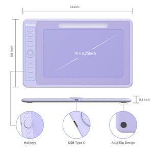 판타블렛 드로잉 그림 패드 Parblo Intangbo M 10x6.25 인치 디지털 태블릿 그래픽 태블릿, OSU 게임 그리