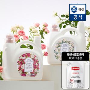 [봄 인기향] 르샤트라 대용량 섬유유연제 5.67L (로즈/자스민) + 섬유향균제 800ml GIFT