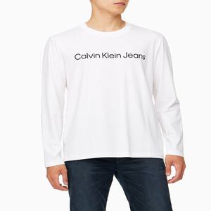 [CK진] J327430 남성 릴렉스핏 인스티튜셔널 로고 긴팔 티셔츠