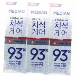 메디안 치석케어 치약 기획 화이트 120gx3개