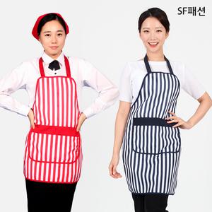 줄무늬 앞치마 초등학생앞치마 성인용 L 학생용 M