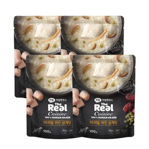 더리얼 퀴진 삼계탕 100g x 4개/강아지보양식