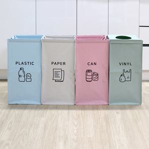 카사루 마니 재활용분리수거함/쓰레기통 대형 4종세트