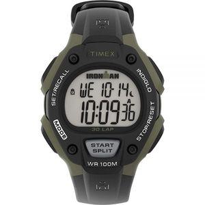Timex 아이언맨 Classic 30 풀 사이즈 38mm 시계, 블랙/그린.