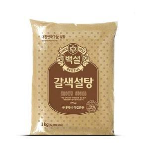 CJ제일제당 백설 갈색설탕 3kg x3개