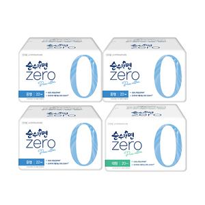 순수한면 제로 중형, 22P, 3개 + 대형, 20P, 1개