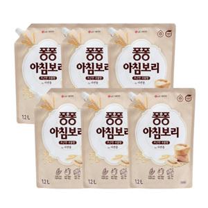 퐁퐁 아침보리 안심설거지 리필 1.2L 6개