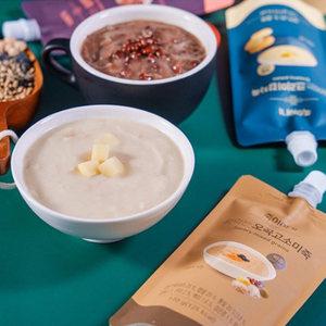 간편 식사대용 파우치형 짜먹는죽 3box 세트/단호박죽 팥죽 고구마죽 옥수수죽 크리미 감자죽/간편식 간식