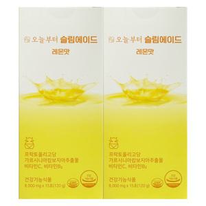 오늘부터 슬림에이드 레몬맛 8000mg x 15포 2개 / 써클