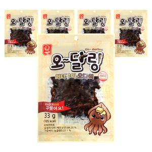 한진 오달링 버터구이 오다리 오징어 33g x5개