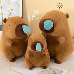 귀여운 카피바라 콧물 인형 25 중형 캐릭터 동물 봉제 쿠션 모찌 선물