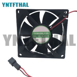슈퍼 무소음 2 라인 방사 팬 TX8025L12S 12V 0.08A 80x80x25 8 cm