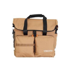 Vincita Voyage Brompton 접이식 자전거용 아틀라스 가방 - 탈착식 전면 캐리어 프레임 레인 커버 필수 스