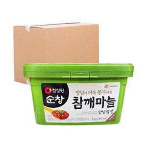 [청정원]청정원 참깨마늘양념 쌈장 1kg 12입 (박스)