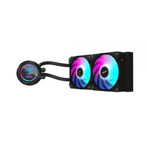 AORUS WATERFORCE II 240 액체 CPU 쿨러 2X 120mm 저소음 ARGB 팬이 있는 240mm 라디에이터 인텔 LGA1851 L