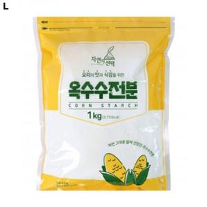 자연의선택 옥수수전분 1kg가정용 1KG 고급 대용량 가루 분말 파우더 비닐팩 지퍼팩