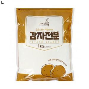 자연의선택 감자전분 1kg1KG분 대용량분 비닐분 분팩 가루 파우더 분말 가정용분 고급분 분가루